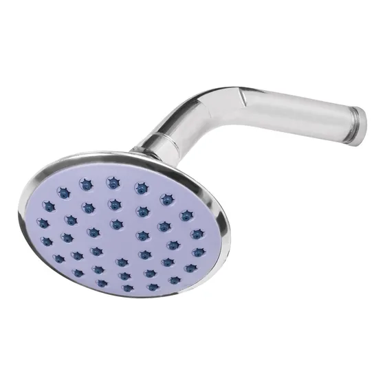 Flor De Ducha Lluvia Redonda 10 Cm Con Caño Brazo S1133