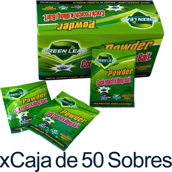 Cebo En Polvo Insecticida Mata Repele Cucarachas Chiripas