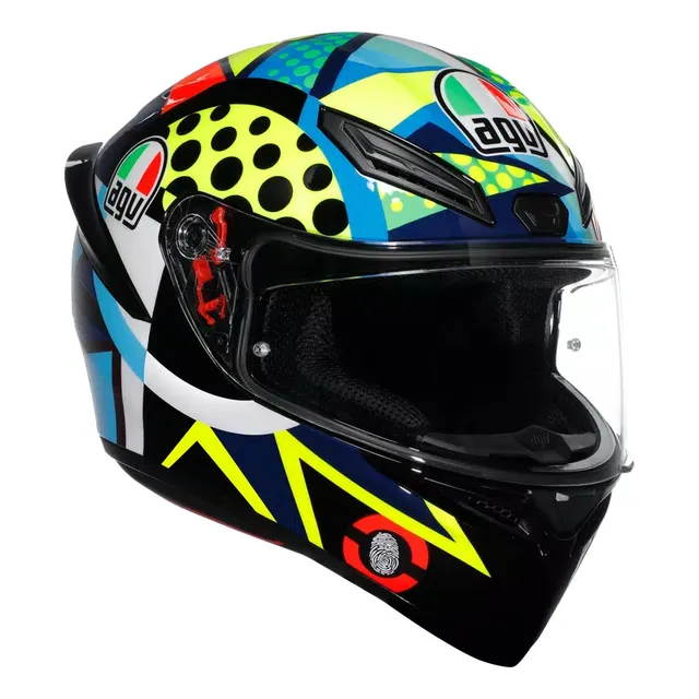 Casco Para Moto Agv K1 S Rossi Winter Test 2020 Ece 22.06 Negro Solido M