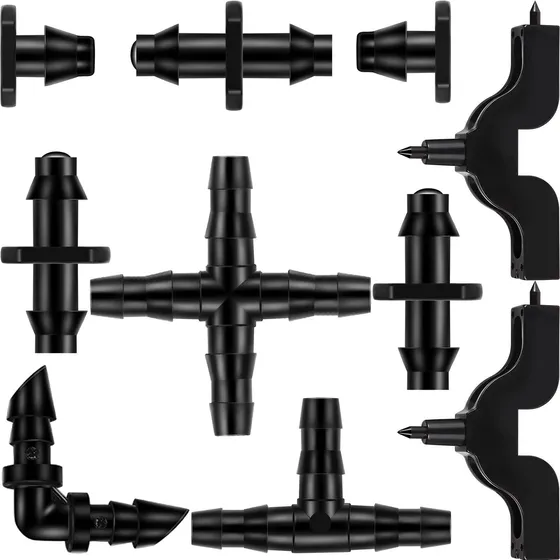 Kit Accesorio Riego Conector Pua Goteo Para Manguera 1 4