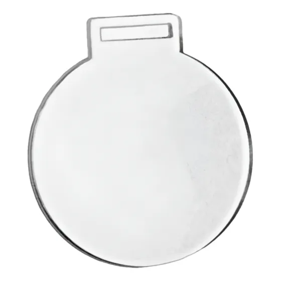 Medalha Acrílico Cristal Redonda Lisa Kit 50 Un 8cm 2mm