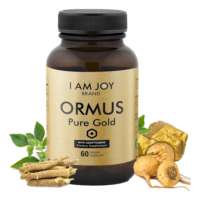 Ormus Gold Cápsulas De Elementos Monoatómicos Con Adaptógenos Maca Y Ashwaganda | Puede Ayudar A Equilibrar El Estado D