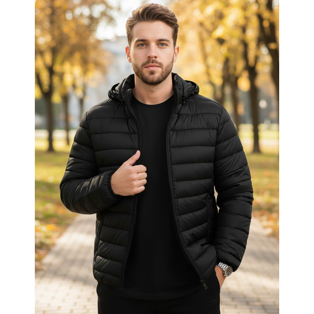 Jaqueta Puffer Bobojaco Corta Vento Nylon Masculino Gominho Jaqueta Puffer Bobojaco Corta Vento Nylon Masculino Gominho