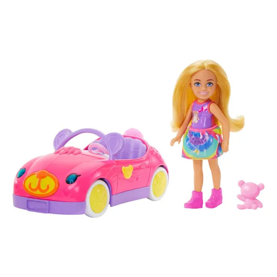 Barbie Chelsea Muñeca Y Auto De Osito