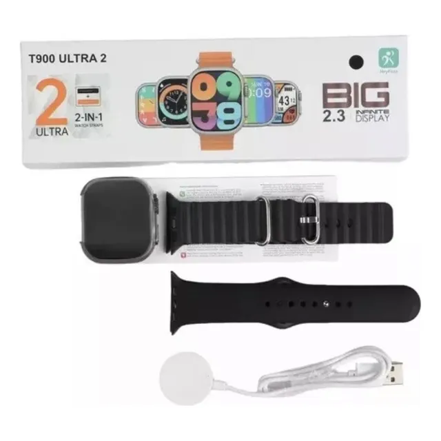 Reloj Inteligente Smartwatch T900 Ultra 2 Big 2.3 Serie 9