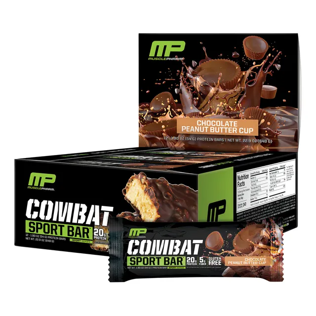 Musclepharm Combat - Barra Crunch De Proteina, 0.71 onzas De