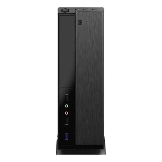 GABINETE SLIM JALATEC JT-UM93 FUENTE CABLE PIE IDEAL OFICINA COLOR NEGRO