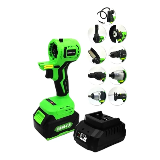 Cabezal De Taladro Multiusos Inalámbrico Hr-e8017 Herra-ven.