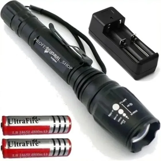 Lampara Tactica 3300 Lumens Cree Led Xlm-t6 Recargable R2