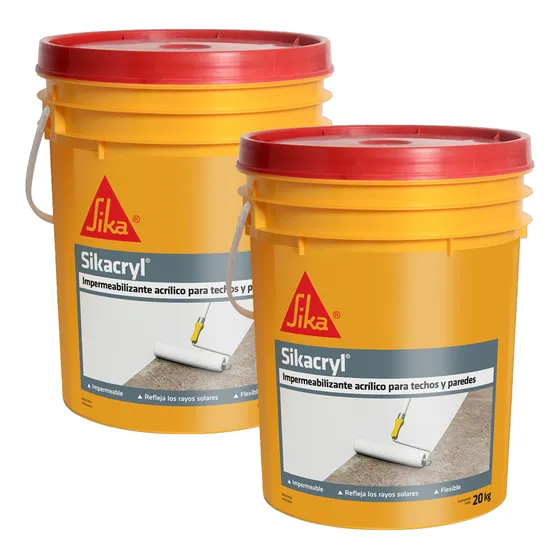 Sikacryl Membrana Liquida Sika 20 + 20 Kgs. Colores.