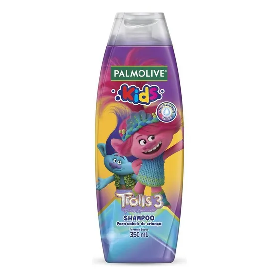 Shampoo Kids Trolls Todos os Tipos de Cabelo Frutas Tropicais 350ml Palmolive