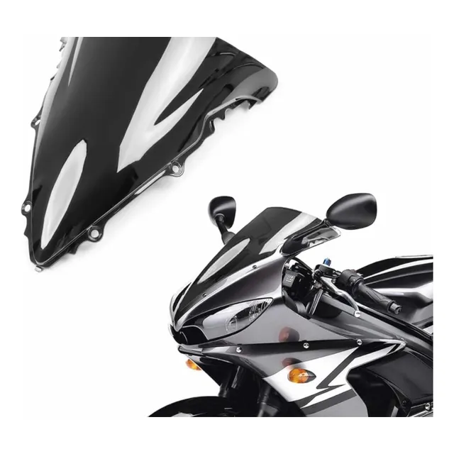 Parabrisas Doble Burbuja Para Yamaha R6  Yzf 2003 Al 2005