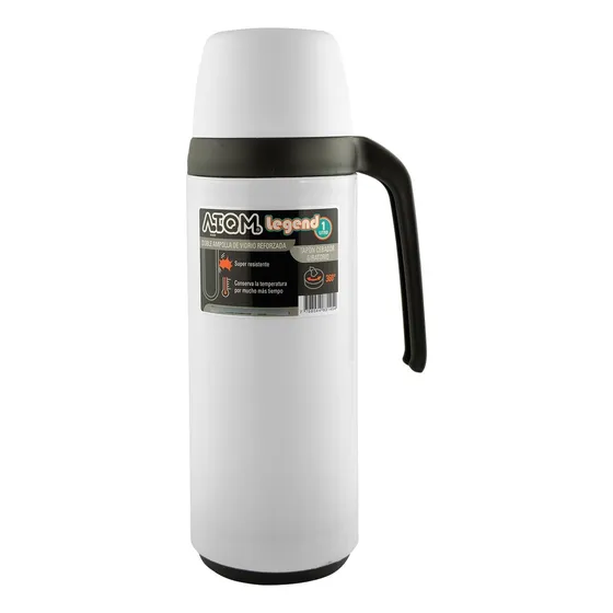 Termo 1 Lt Legend Pico Matero 360º Doble Ampolla Vidrio Atom
