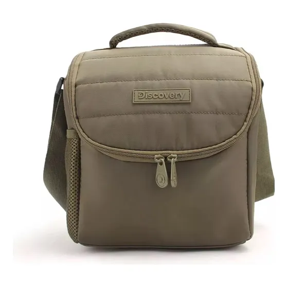 Lunchera Conservadora Discovery Termica Bolso Viaje Camping Color Verde Musgo Liso