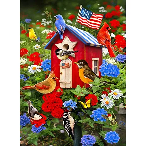 Vermont Compañía Navidad Patriota Casa De Aves 8fswu