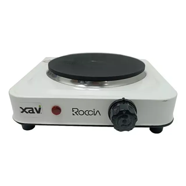 Cocina Electrica 1 Hornilla Plato Lisa Metalica Roccia 0682