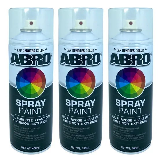 Pintura Aero Rápido Secado Laca Acrílica Transp X 400ml Abro