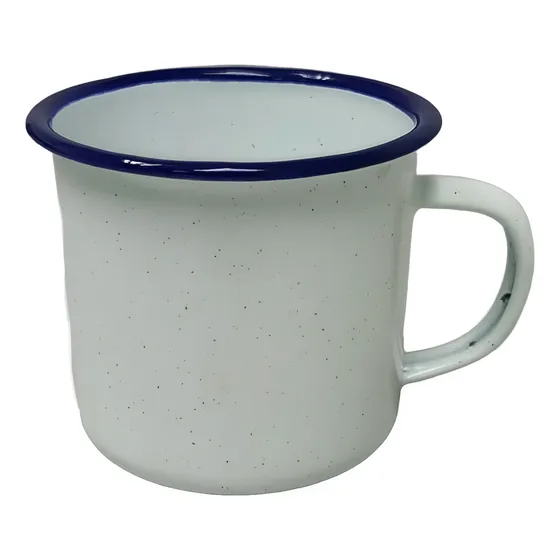 Taza De Peltre 11oz Color Blanco C/bordes Color Make