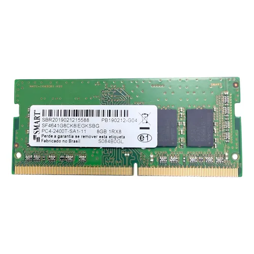 Memoria Smart Ddr4 8gb Notebook Pc4-3200aa 1rx8 | Frete grátis