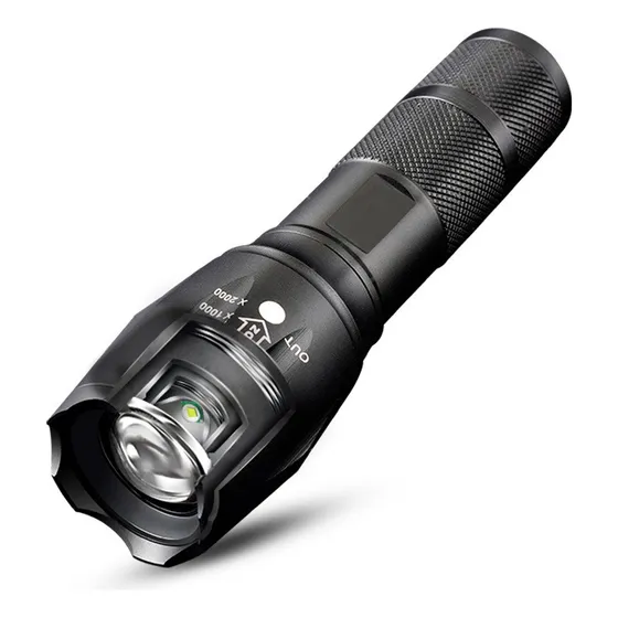 Linterna Led Recargable, Lampara Táctica 4000 Lumens Led