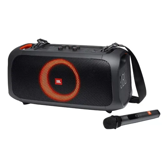 Corneta Jbl Party Box On-the Go Karaoke Microfono