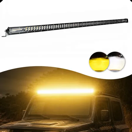 Barra De Led Dual Color Strobo Slim 480w 8d 50 127cm