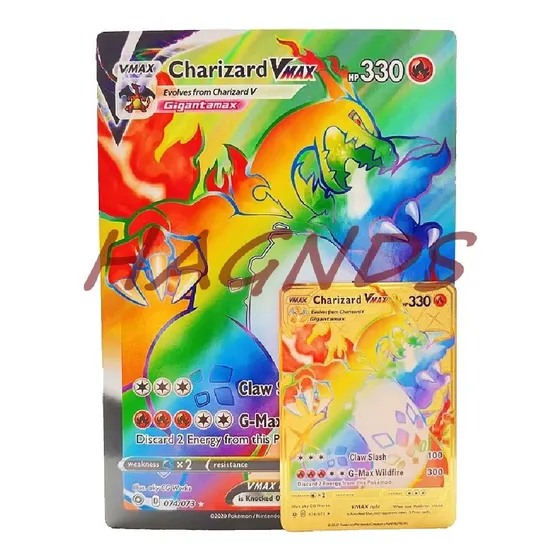Carta Pokemon Gigante Jumbo - Charizard Pikachu 2022
