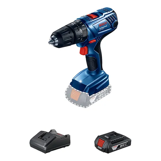 Taladro Percutor Bosch Gsb 180-li 18v + 1 Batería Color Azul Frecuencia Azul
