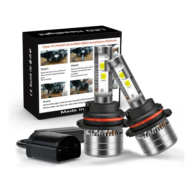 Focos Led 9007 9004 Alta Y Baja Para Jetta A2 A3 A4 85-2007