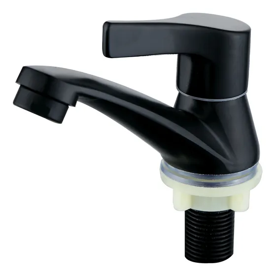 Llave Individual Para Lavamanos Rin Negro 1/2 Acquabela