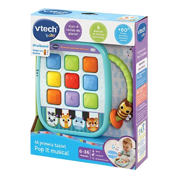 Pop It Musical Mi Primera Tablet Primera Infancia Vtech