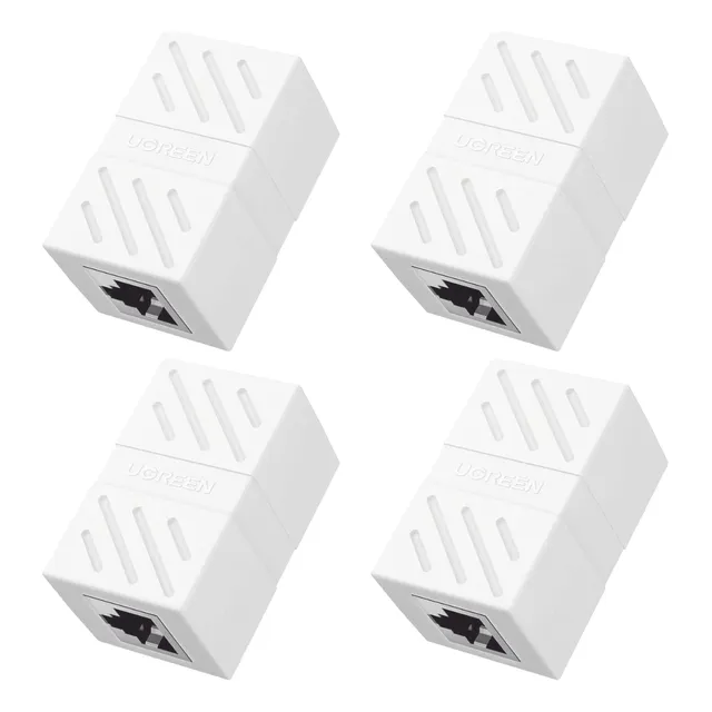 4 Modulos Acopladores Ugreen Ethernet Rj45-rj45 Blanco 20311