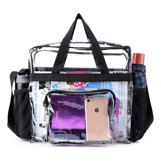Bolsa Tote Transparente Aprobada Viaje Trabajo Deportivos