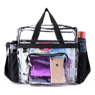 Bolsa Tote Transparente Aprobada Viaje Trabajo Deportivos Bolsa Tote Transparente Aprobada Viaje Trabajo Deportivos