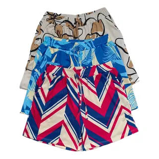 Kit 3 Short Feminino Praia Bermuda Feminina ConfortĂĄvel Kit 3 Short Feminino Praia Bermuda Feminina ConfortĂĄvel