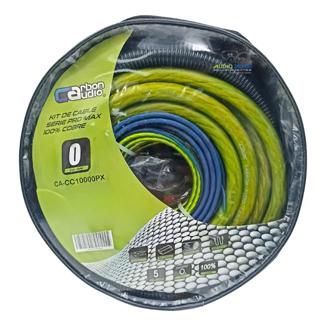 Nuevo Kit De Instalacion  Carbon Audio Calibre 0 100% Cobre