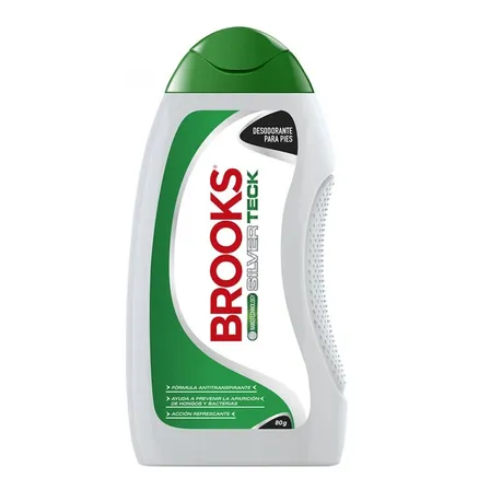 Brooks Talco Para Pies Silver Teck 80g