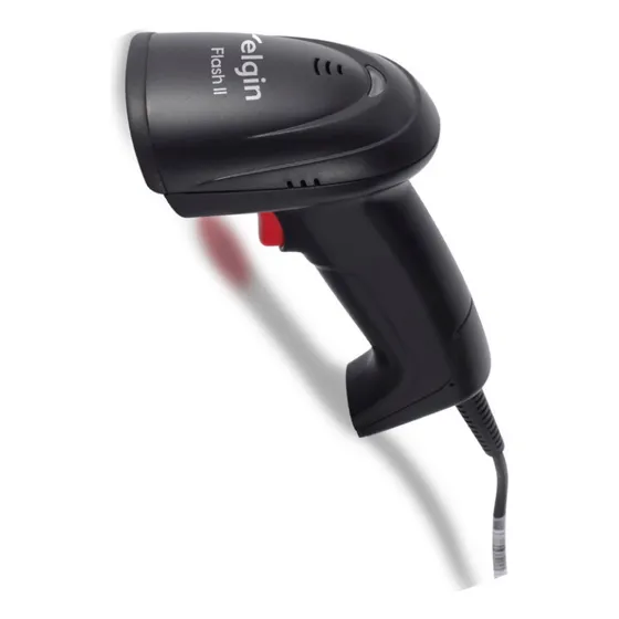 Leitor De Código De Barras Elgin 46flash2cbu0 Flash 1d Preto Tipo de conector do cabo USB 127V
