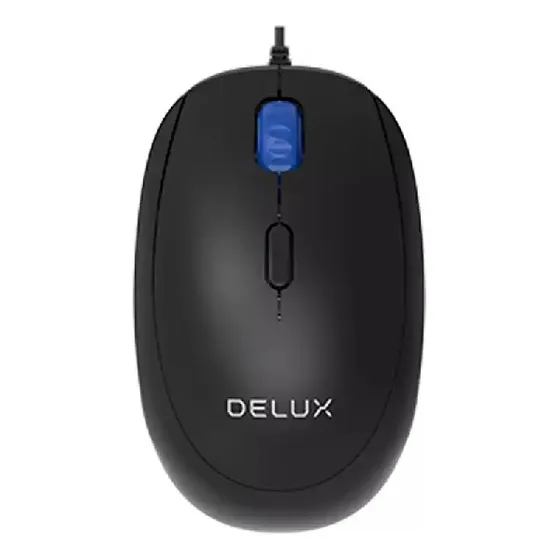 Mouse Óptico Usb 4 Botones Delux M351 Pc Laptop 2400dpi