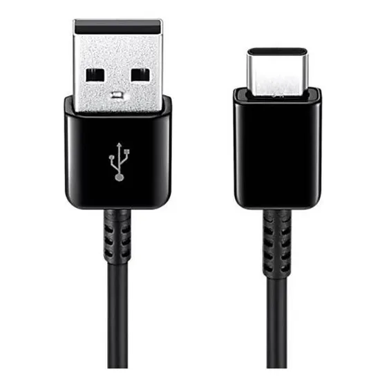 Cable 1.2m Samsung Usb Data Cable Negro Con Entrada Usb Salida Tipo C