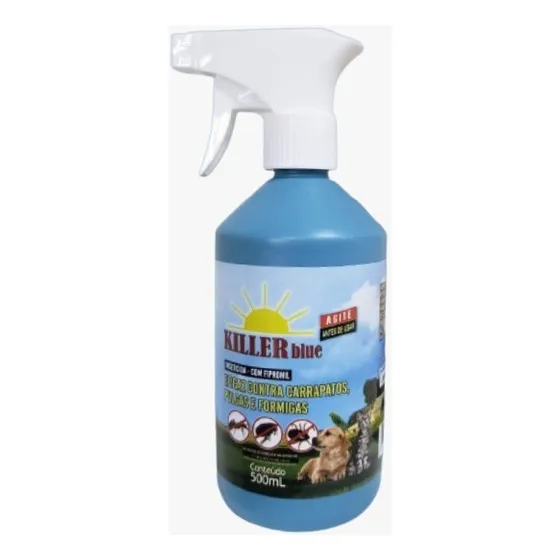 Killer 250ml Contra Pulga E Carrapatos Bioline Rende 2x Mais