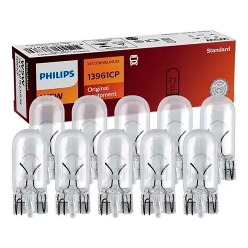 Pack 10 Lampara Philips Circuito Impreso 24v 5w