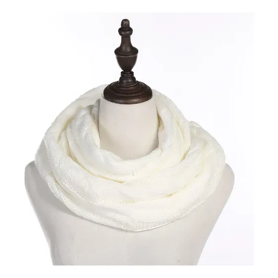 Bufanda Cuello Infinito De Lana Y Polyester Cc