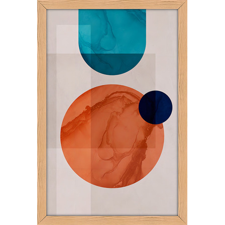 Quadro Decorativo Abstrato 60x40 Moderno Moldura Virtual 3d Cor Img07 Armação Madeira Quadro Decorativo Abstrato 60x40 Moderno Moldura Virtual 3d Cor Img07 Armação Madeira
