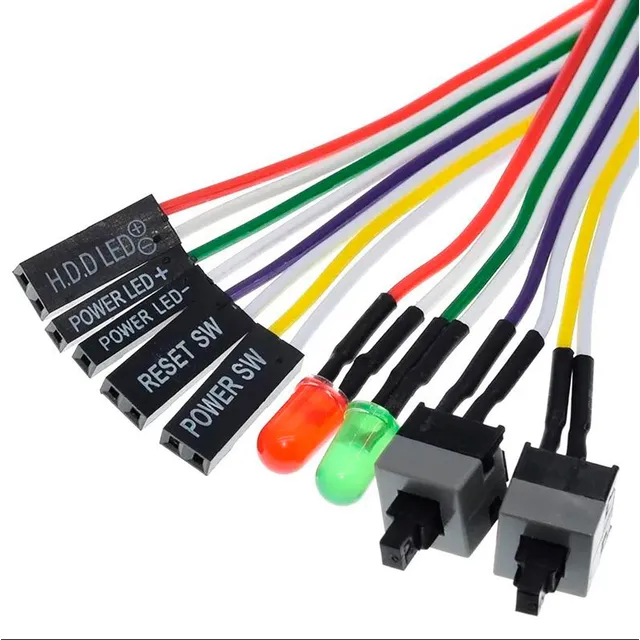 Cable Botón Encendido Power Sw Pc Reset Board Computador Atx