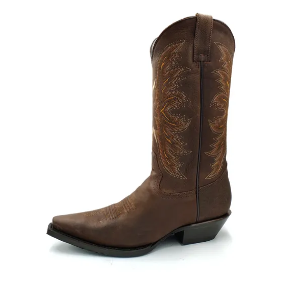 1180 Bota Vaquera Montana Chihuahua Chocolate