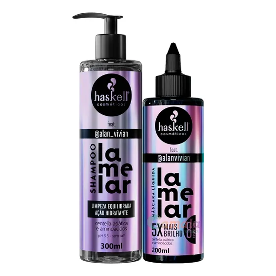 Kit Haskell Shampo E Máscara  Lamelar