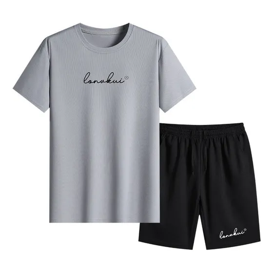 Conjunto Para Hombre Short Leggings Y Top 2 Pieza Casual Gym