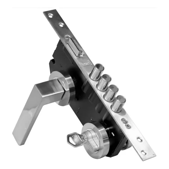  Cerradura De Embutir Manilla Mano Izquierda Bash Acero Inox