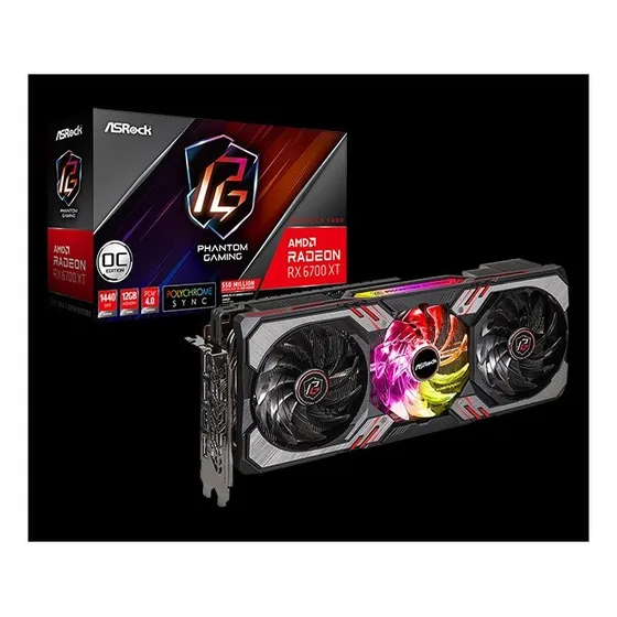 Placa Video Asrock Rx 6700xt Phanton Gaming Oc 12gb -oferta